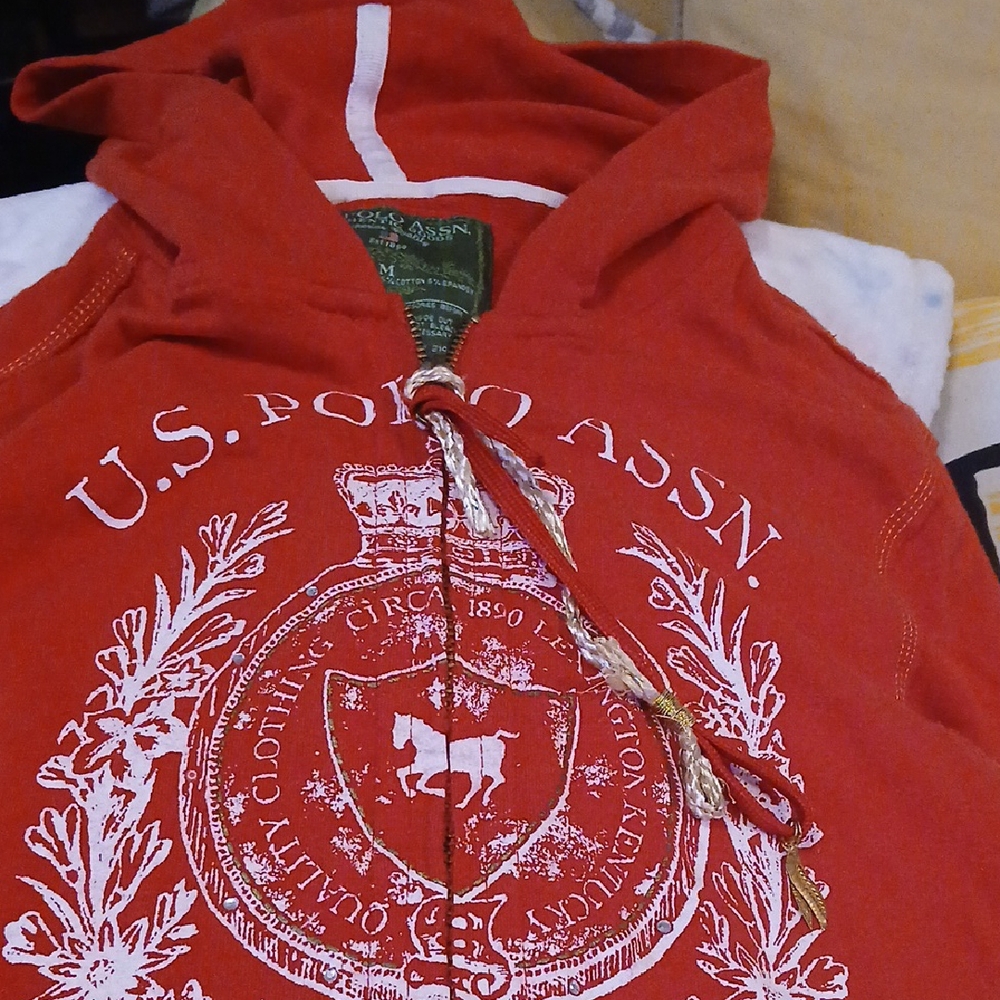 U.S. Polo Assn. Red Zip-Up Men's Sweater